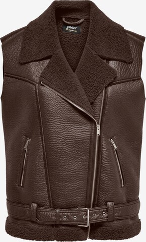 Gilet ONLY en marron : devant