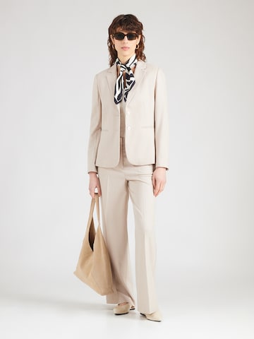 MORE & MORE - Pierna ancha Pantalón de pinzas en beige