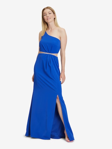 Robe de soirée Vera Mont en bleu : devant