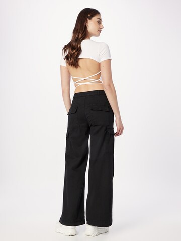 Urban Classics - Pierna ancha Pantalón cargo en negro