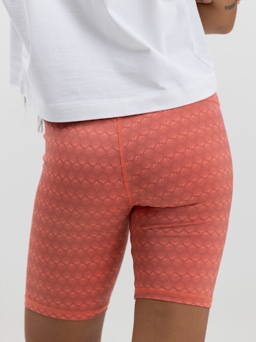 Hey Honey Skinny Leggings 'Biker' in Orange