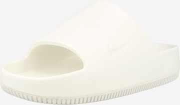 Nike Sportswear Чехли 'CALM SLIDE' в бяло: отпред