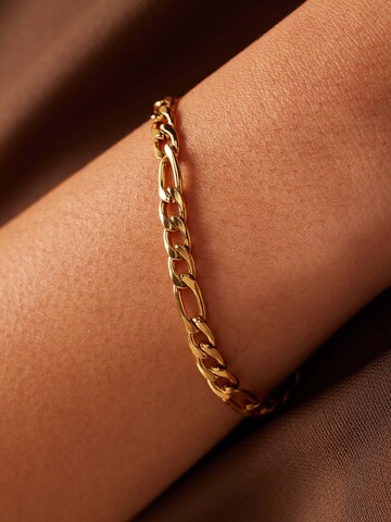 Lucardi Armband 'Glitzerndes Basic' in Goud: voorkant