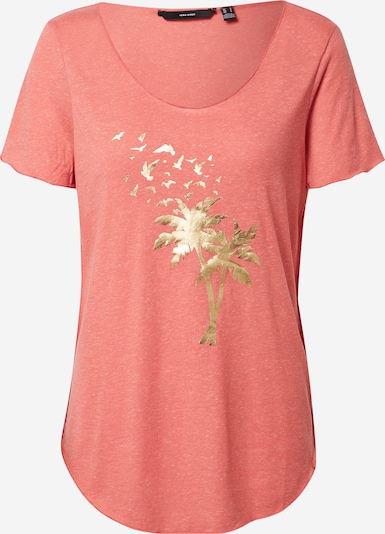 VERO MODA Shirt 'LUA' in de kleur Goud / Koraal, Productweergave