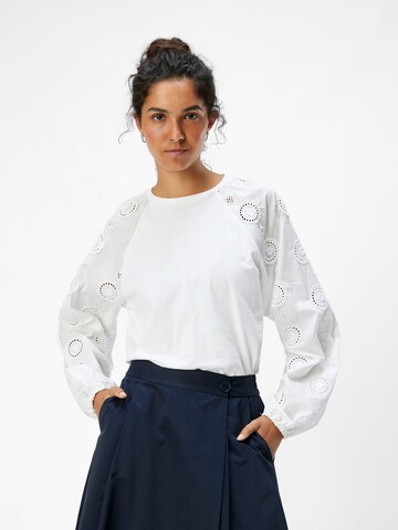 OBJECT Shirt 'OBJIvy' in Weiß: Vorderseite