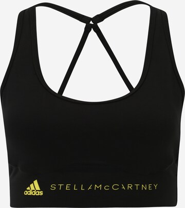 ADIDAS BY STELLA MCCARTNEY Bralette Sports bra 'Truestrength Medium-Support' in Black: front