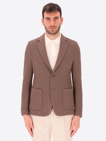 Coupe regular Veste de costume Distretto12 en marron : devant