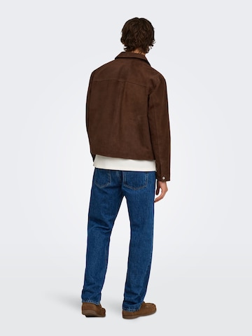 Only & Sons Between-Season Jacket 'ONSNikolaj' in Brown