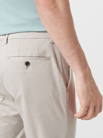 JOOP! Slim fit Trousers with creases 'Gun' in Beige