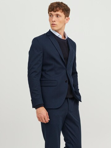 Coupe slim Veste de costume 'JONES' JACK & JONES en bleu : devant