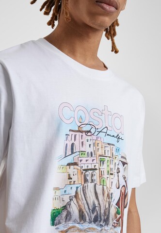 T-Shirt 'Costa D' Amalfi' Mister Tee en blanc