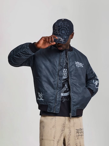 Giacca di mezza stagione di Ed Hardy in nero: frontale