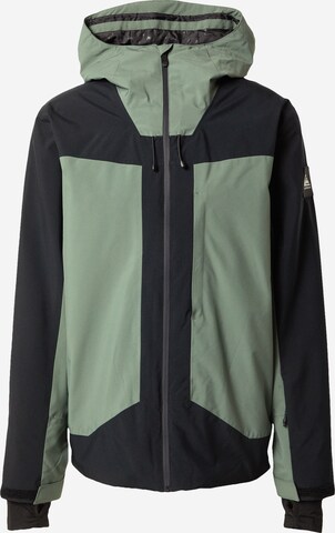 QUIKSILVER Athletic Jacket 'MULDROW' in Black: front