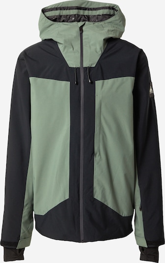 QUIKSILVER Veste de sport 'MULDROW' en vert pastel / noir, Vue avec produit