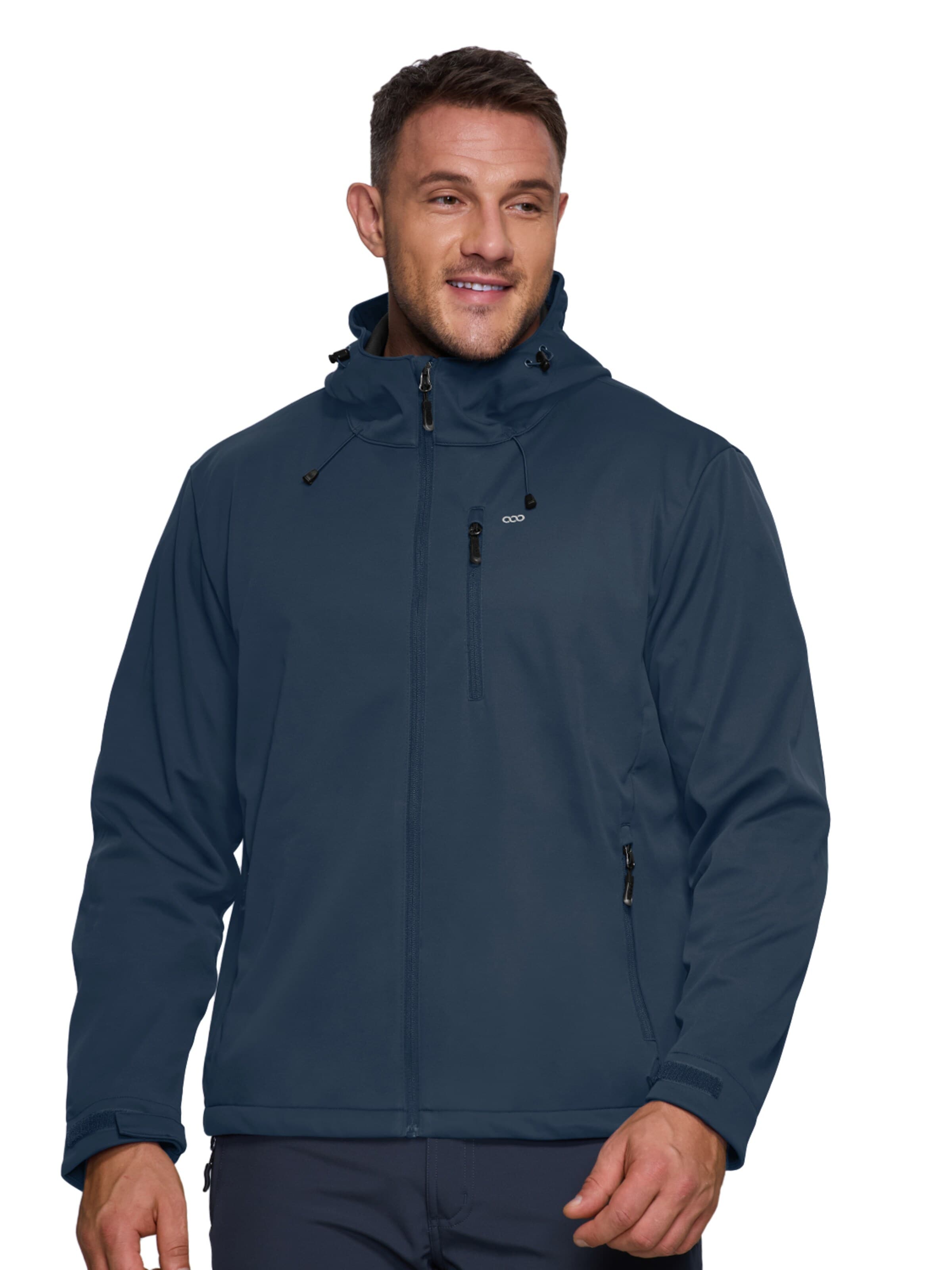 33,000ft Outdoor jacket '33,000ft Men's Softshell Jacket' in Blue
