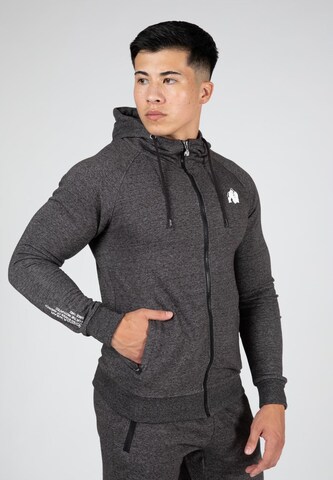 Gorilla Wear Sportsweatvest 'Payette' in Grijs: voorkant