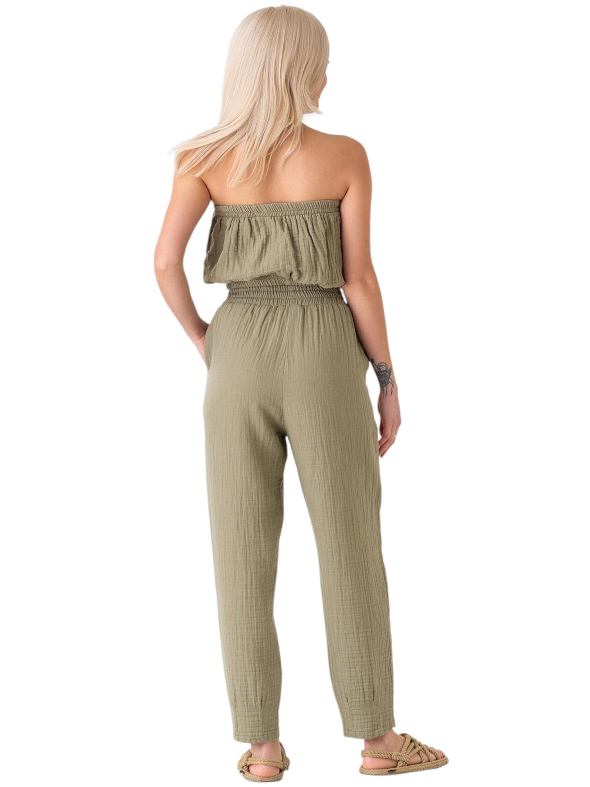 WENOR Wide leg Pants 'Eluna' in Green