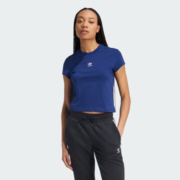 T-shirt 'Essentials' ADIDAS ORIGINALS en bleu : devant