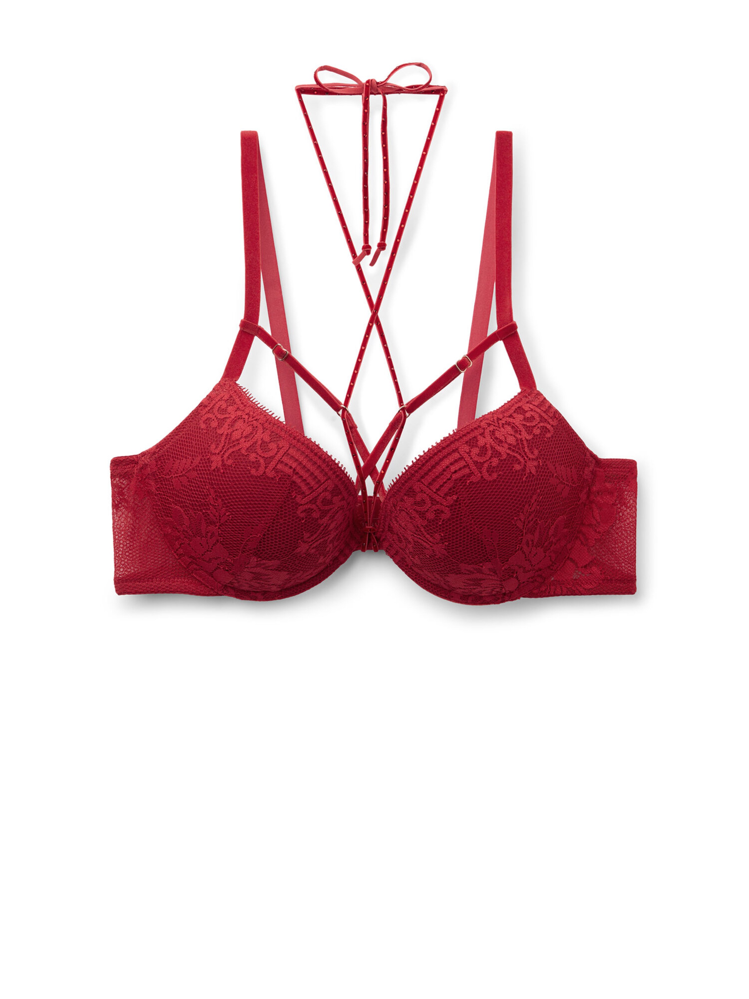 INTIMISSIMI Push-up Bra 'SIMONA LA FEMME FATALE' in Red: front