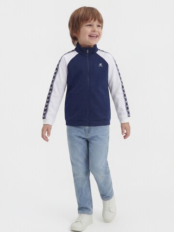 Champion Authentic Athletic Apparel - Sudadera con cremallera en azul: frente