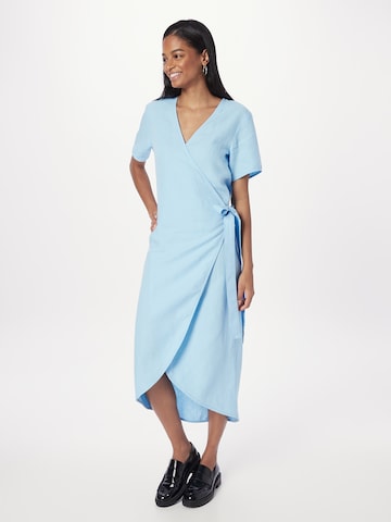 KnowledgeCotton Apparel Dress in Blue: front