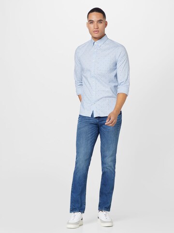 GAP Regular fit Button Up Shirt in Blue