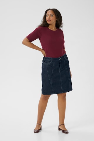 Jupe 'Elisa' KAFFE CURVE en bleu