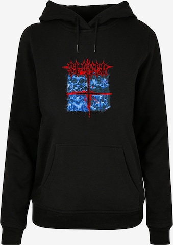Merchcode Sweatshirt 'Slayer - Tour 2004' in Zwart: voorkant