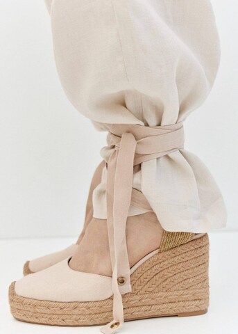 MANGO Espadrilles 'Ona' in Beige