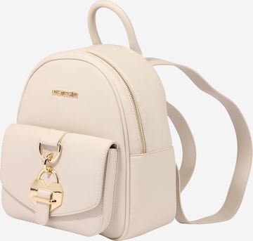 Love Moschino Backpack 'LOCKIE HEART' in White: front