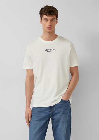 T-Shirt s.Oliver en beige : devant