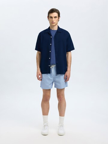 SELECTED Comfort fit Overhemd in Blauw