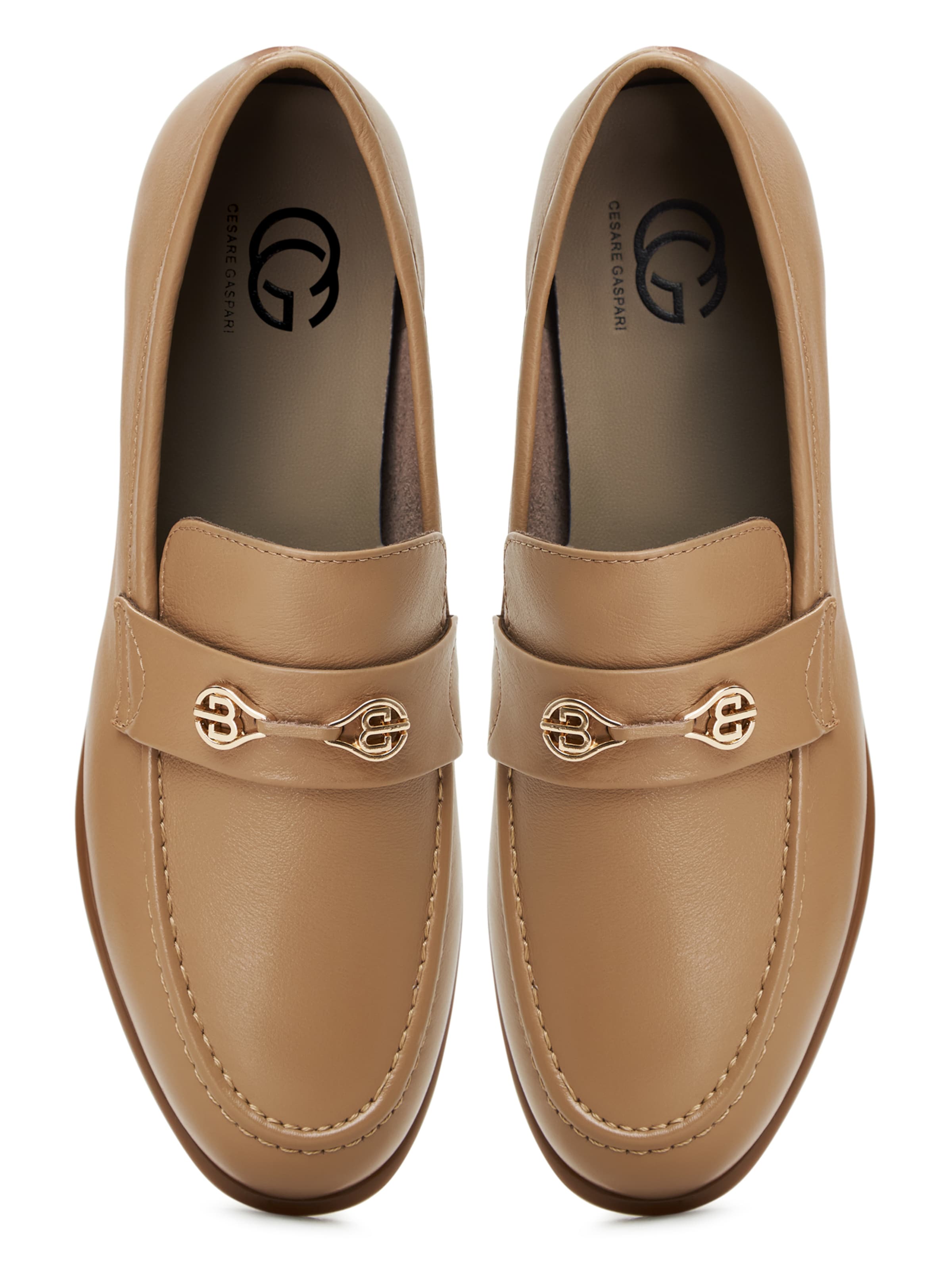 CESARE GASPARI Mokassin in Beige