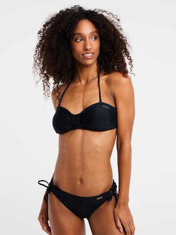 PROTEST Bandeau Bikini 'PRTSOLEDAD' in Zwart: voorkant