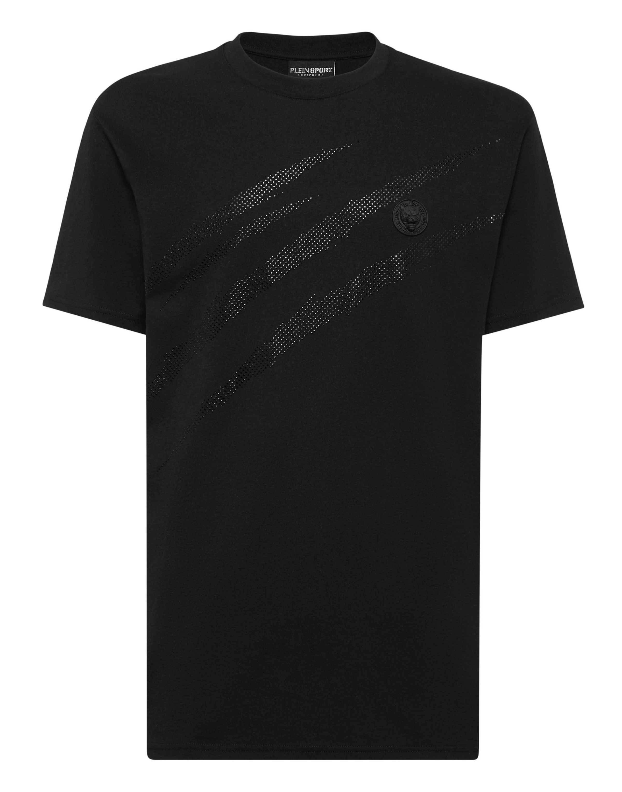 Plein Sport T-Shirt 'Scratch' in Schwarz: Vorderseite