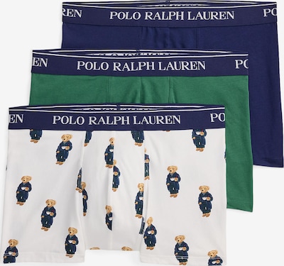 S dydžio Boxer trumpikės 'Classic' iš Polo Ralph Lauren, spalva – smėlio spalva / tamsiai mėlyna / žalia / balta, Prekių apžvalga