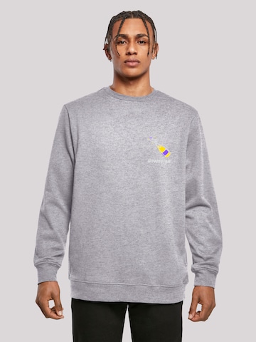 F4NT4STIC Sweatshirt 'Silvester Party #partytime' in Grey: front