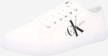 Sneaker bassa 'ESSENTIAL VULCANIZED 1' di Calvin Klein Jeans in bianco: frontale