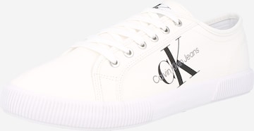 Baskets basses 'ESSENTIAL VULCANIZED 1' Calvin Klein Jeans en blanc : devant