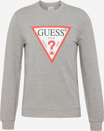 GUESS Sweatshirt 'Audley' in Grijs: voorkant