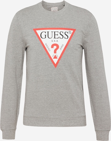 GUESS Sweatshirt 'Audley' in Grey: front