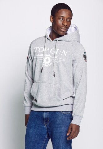 TOP GUN Sweatshirt in Grau: Vorderseite