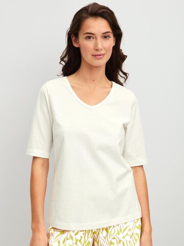 CALIDA Schlafshirt 'Late Bloom M&M'‌‌‌‌‌‌ in Beige