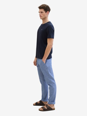 Regular Pantalon chino TOM TAILOR en bleu