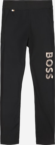 BOSS Kidswear Regular Leggings in Zwart: voorkant