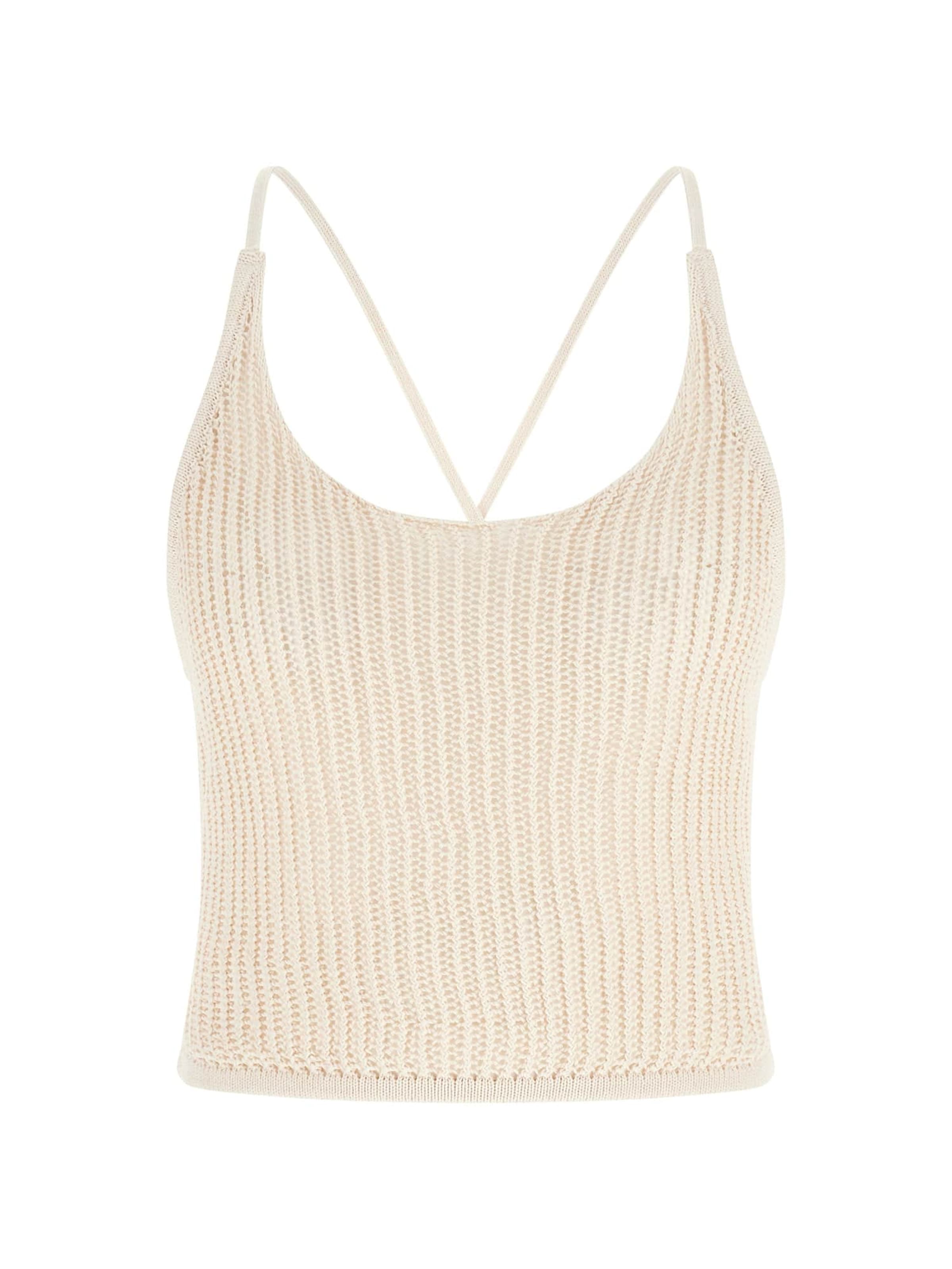 GUESS Stricktop in Beige: Vorderseite