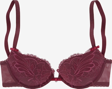 LASCANA Push-up Bra in Red: front