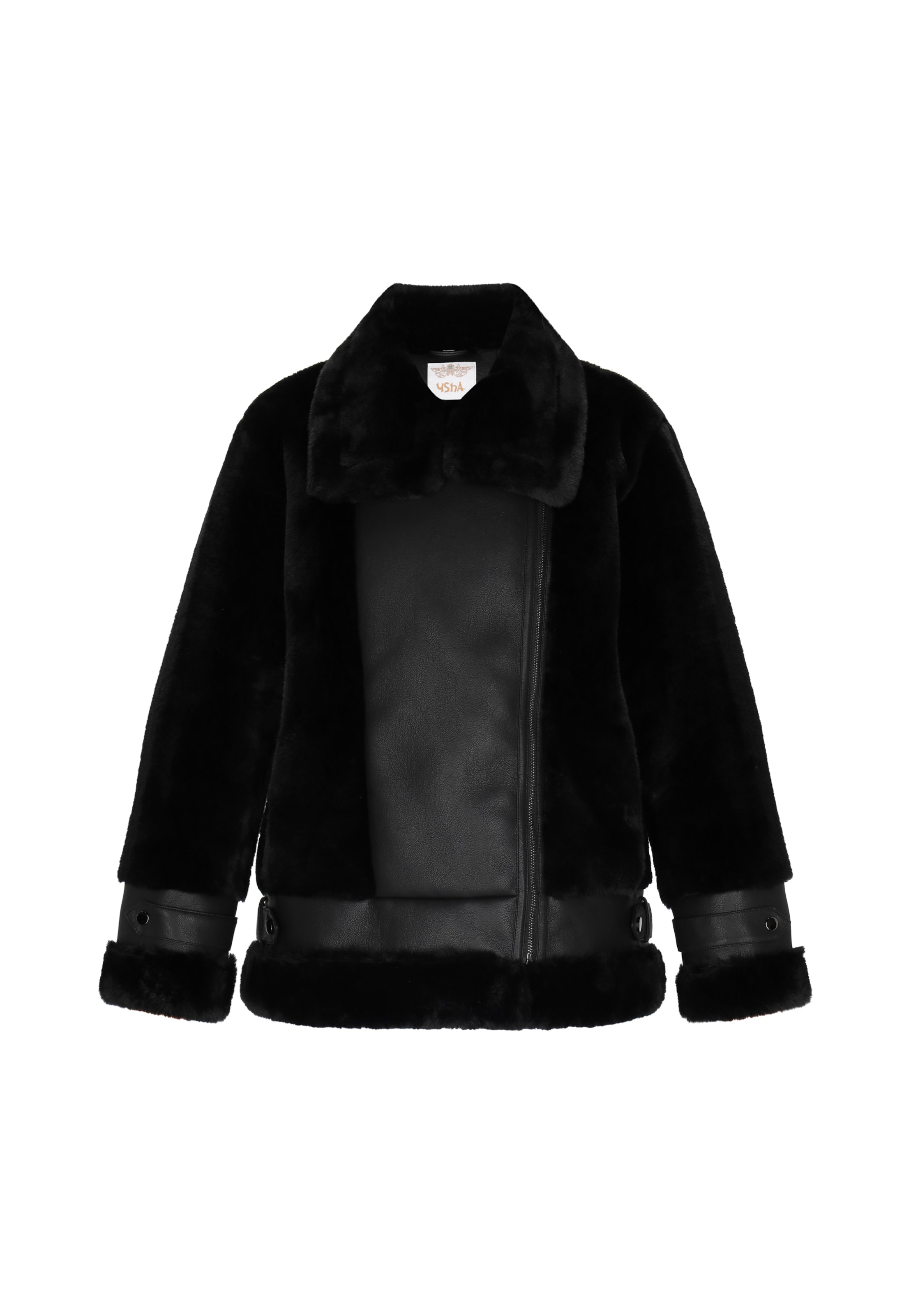 usha FESTIVAL Přechodná bunda 'Festival' – černá: přední strana