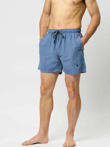 U.S. POLO ASSN. Zwemshorts 'Aza' in Blauw: voorkant