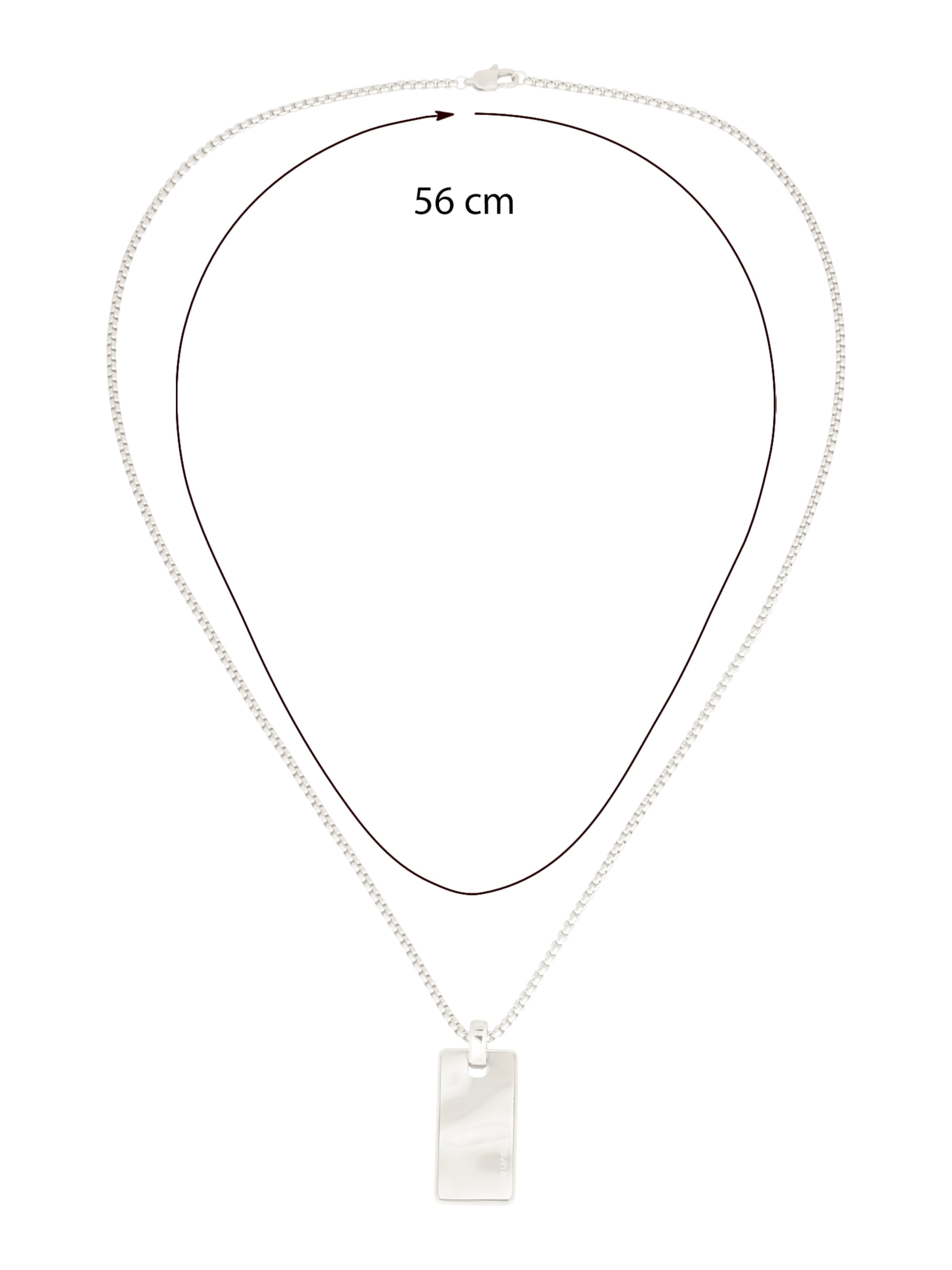 Calvin Klein Цепочка 'WAVES' в Серебристый